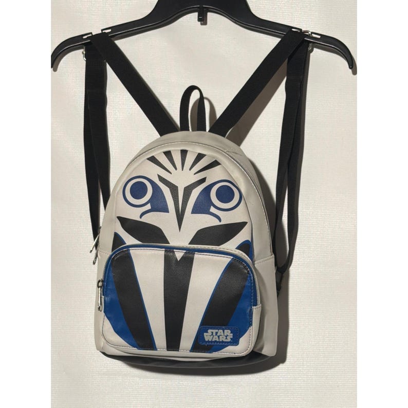 Star Wars Ahsoka Tano Mini Backpack White Blue Faux Leather Fulcrum Bag image 1