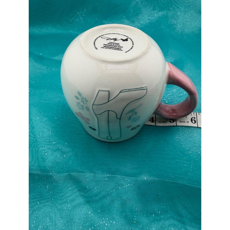 Dolly Parton Pink Cowboy Boot Butterfly Stoneware Coffee Mug 4 Inch image 3