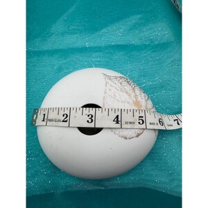 Räder Porcelain Pebble Bud Vase White Gold Leaf German Design 5.5 Inch image 5