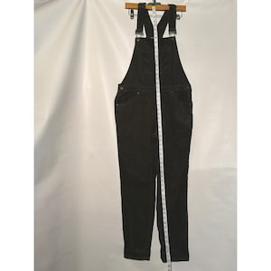 Old Navy Women's Corduroy Overalls Size 4 Dark Green Charcoal Slim Leg image 1