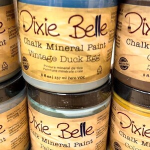Dixie Belle Chalk Mineral Paint 8oz Assorted Colors Furniture DIY Craft Paint image 6