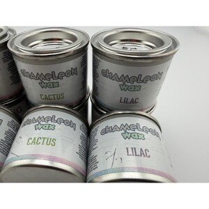 Chameleon Wax Furniture Iridescent Finish 40ml: Apricot Cactus Lilac (Choose 1) image 3