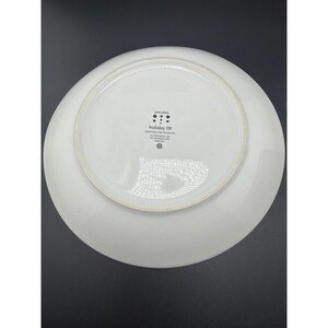 Target Holiday 09 Gold Scroll Star Porcelain Dinner Plate 10.5 Inch 2009 image 2