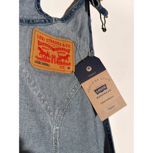 Levi's SilverTab Denim Overalls 34x30 Medium Wash Carpenter Workwear image 3
