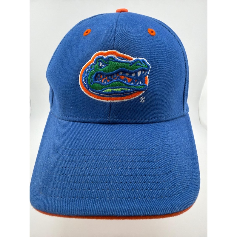 Gorra de béisbol ajustable con el logo de Albert de los Florida Gators en azul y naranja imagen 1