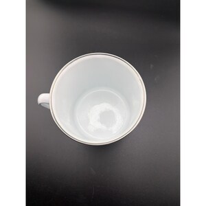 Jurassic Park Ranger Enamel Campfire Mug White Tin Coffee Cup T-Rex Logo image 3