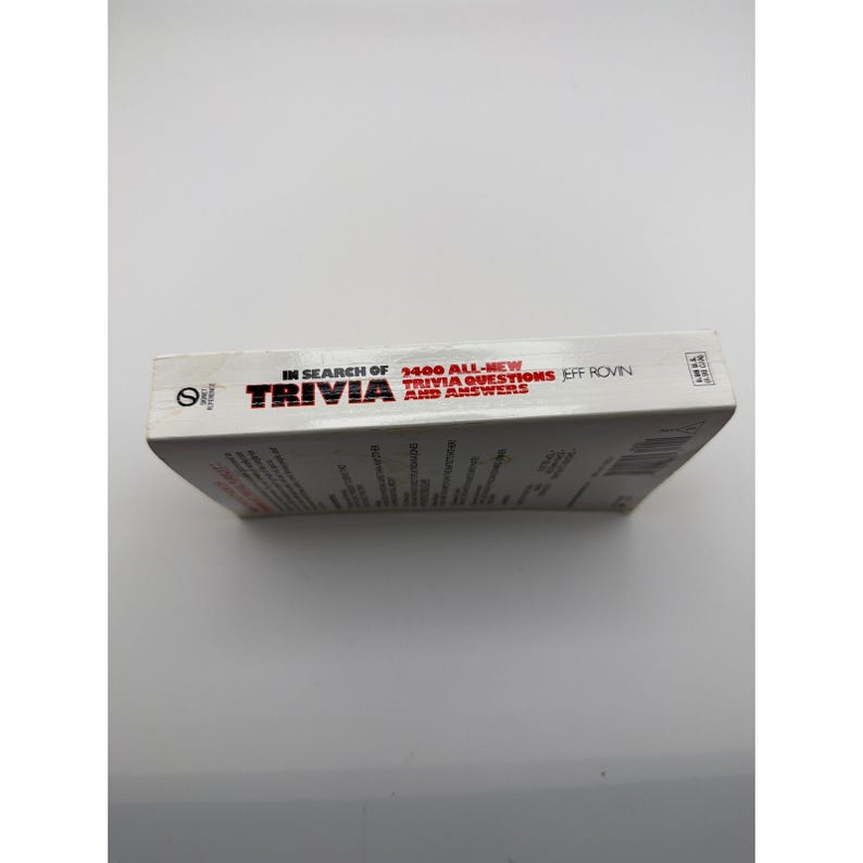In Search of Trivia Jeff Rovin 2,400 Q&A Signet Vintage Paperback image 3