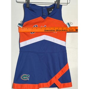 Florida Gators Girls Cheerleader Dress 2T Blue Orange NCAA Future Tailgater image 4