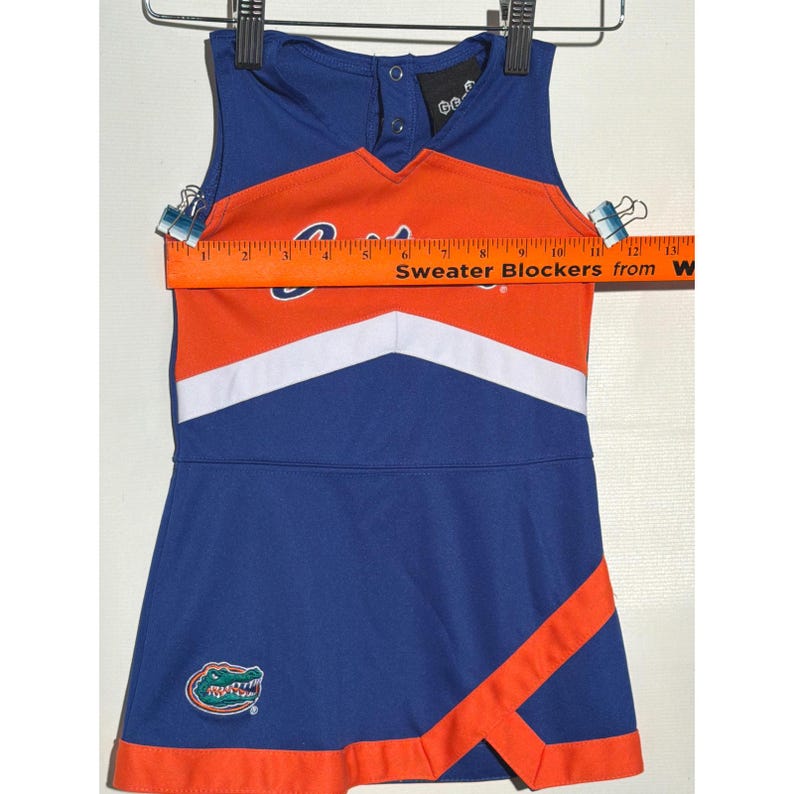 Florida Gators Girls Cheerleader Dress 2T Blue Orange NCAA Future Tailgater image 4