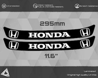 Honda hjälm solskyddsvisirdekal | Set om 2 | Racinghjälmdekal | Motorcykelhjälmvisirremsa | Banhjälmdekal