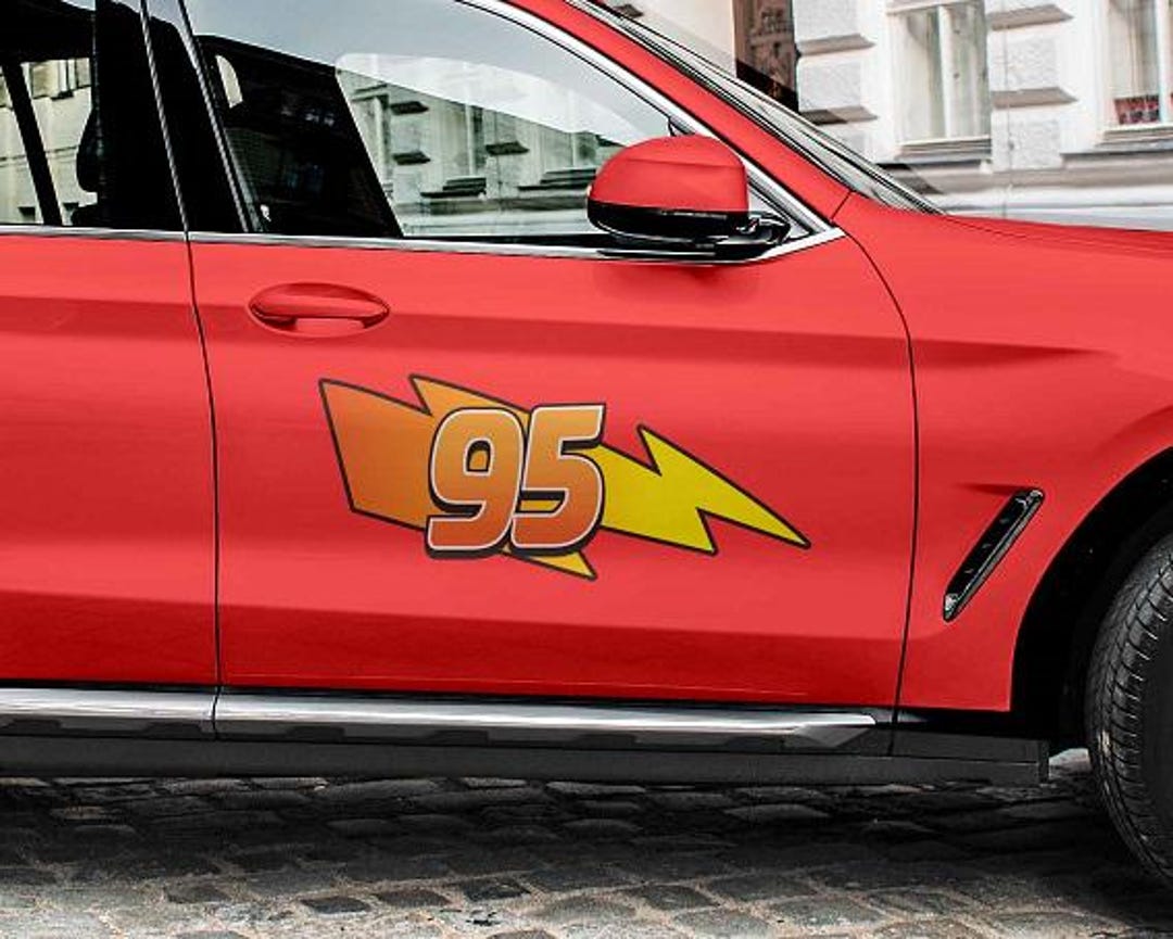 Lightning Bolt 95 Racing Decal Set of 2 | Lighting Car Decals, Race ...