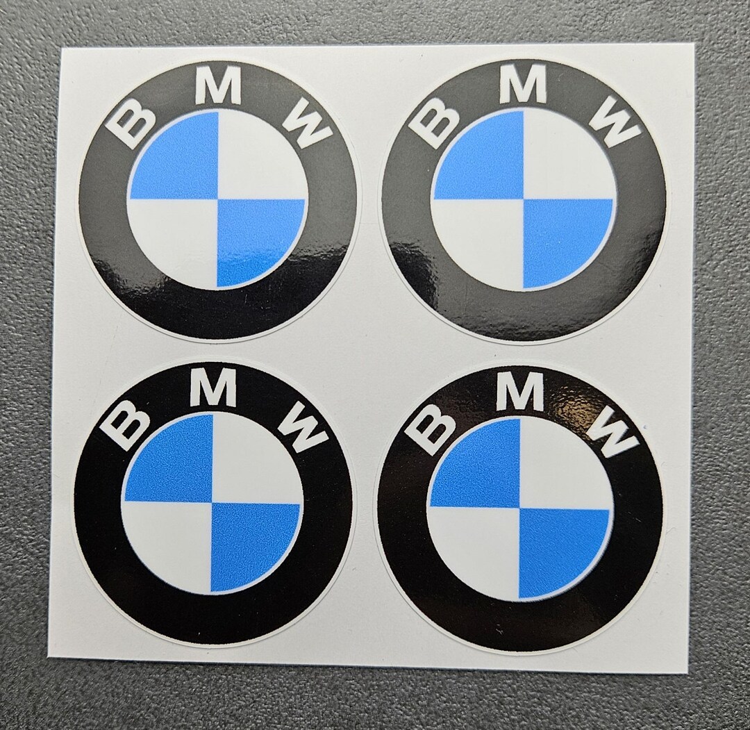 BMW Sticker Set of 4 – Waterproof Vinyl Decals for Cars, Bikes, Laptop ...