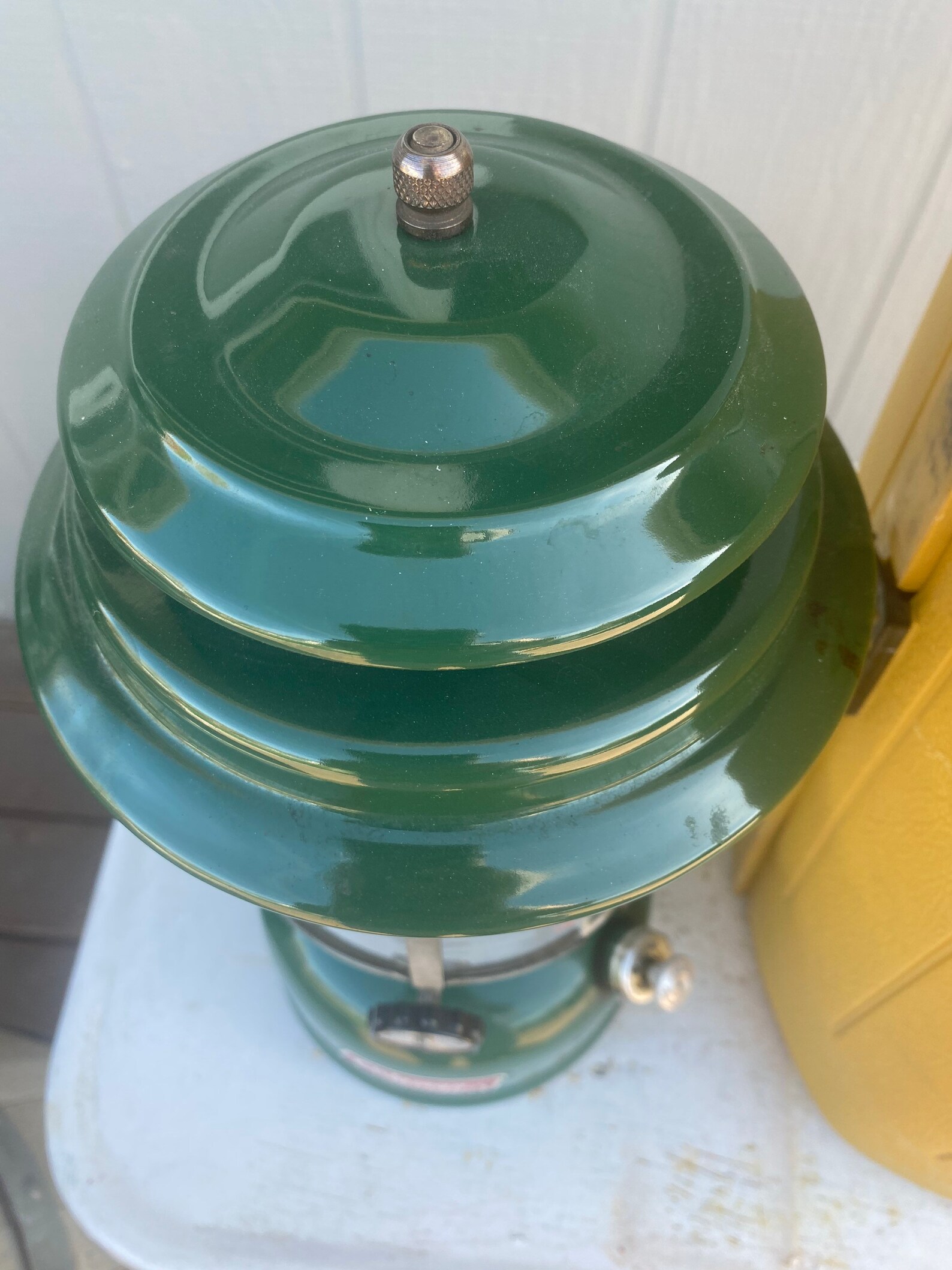 Vintage 1978 COLEMAN Lantern Model 220J & Yellow Carry Case Etsy