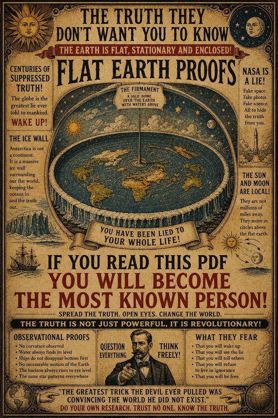 Flat Earth PDF| Scientific  Biblical Proofs | Illustrated eBook with Photos | Digital Download