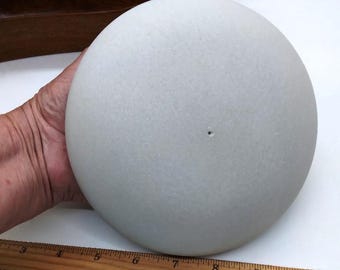 6 inch XXL Round – Jumbo Blank Smooth Top Painting Stone - Cement Garden Rock