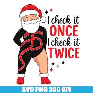 Santa Checking Twice - Etsy