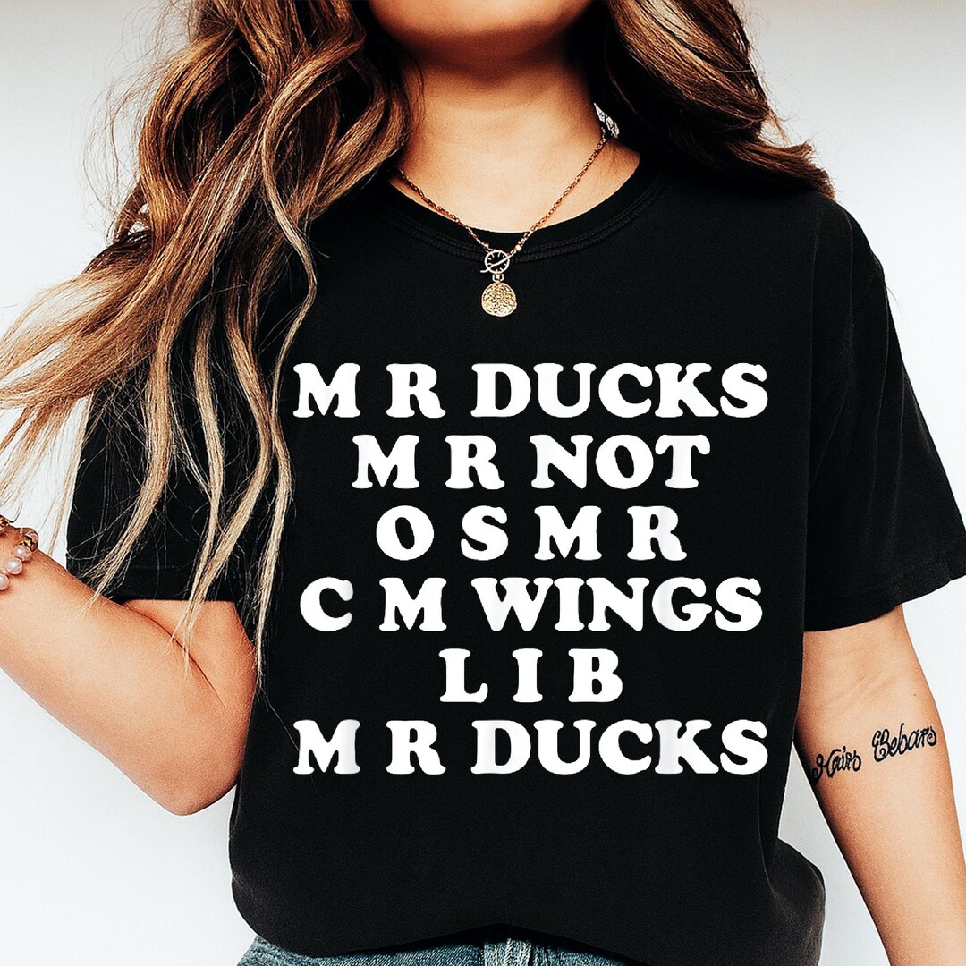 M R Ducks Riddle Picture MR M R Ducks Funny Duck Lover Saying PNG, Retro Duck Joke Saying ...