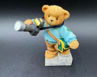 Vintage ~ Enesco ~ Cherished Teddies ~ Luke ~ "A Picture Is A Memory You Can Cherish Forever" ~ #111505, New In Box