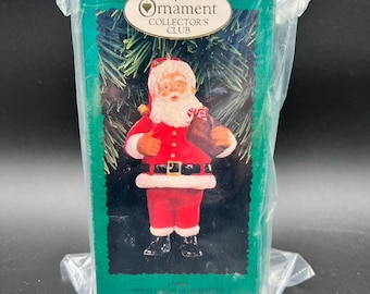 1996 Hallmark Keepsake Collector’s Club Ornament, Santa, New In Box