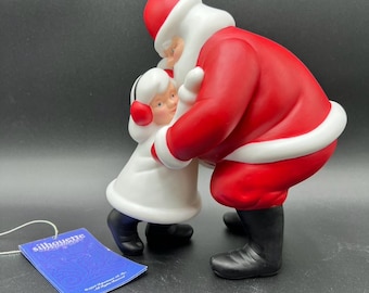 Vintage 1992 Department 56 Silhouette “I Wuv You Santa" Christmas Figurine
