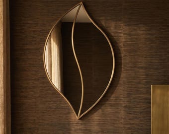 Espejo moderno de latón con diseño de diamante, espejo para sala de estar, espejos decorativos