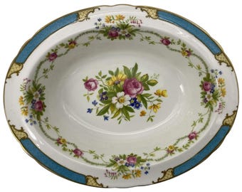 Shelley Dubarry Blue Oval Vegetable Bowl