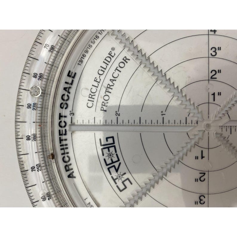 Triangular Circle Protractor Circle Glide Protractor 8.5