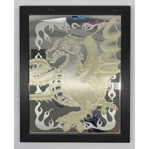 Dragon Etched Mirror - Etsy