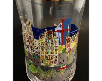 Anthropologie Holiday in the City Barcelona Juice Glass