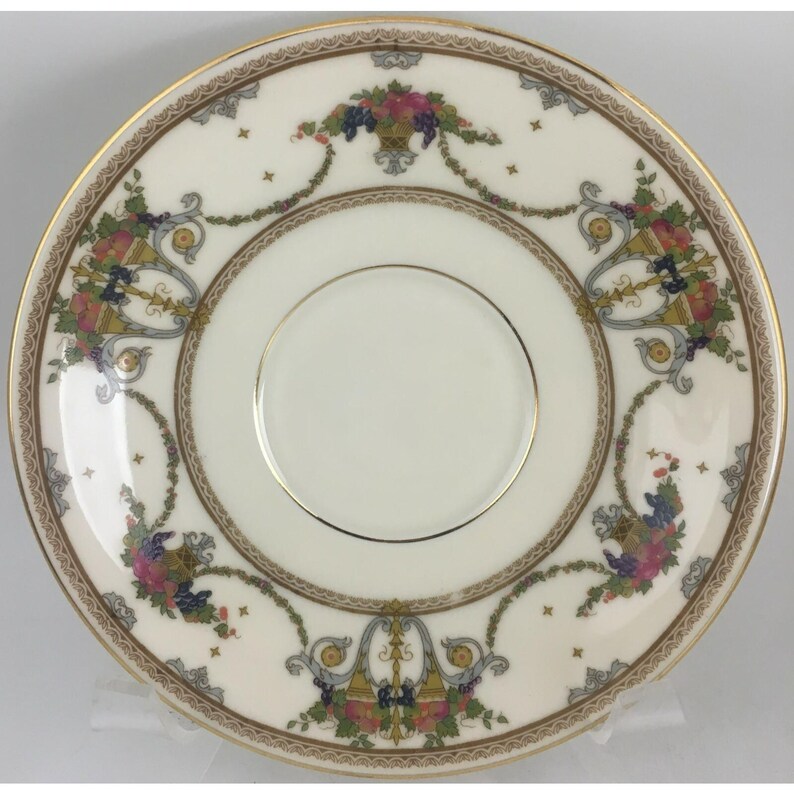 Bohemia Royal Ivory Cup & Saucer - Pattern 2392 - Multi-color - Vintage ...