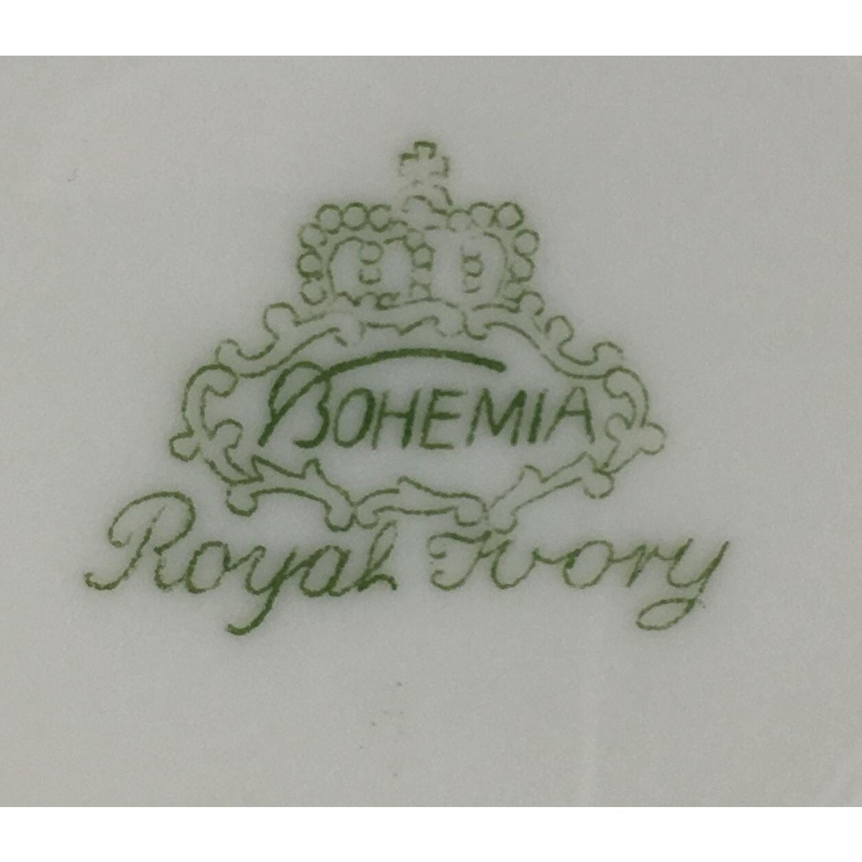Bohemia Royal Ivory Cup & Saucer - Pattern 2392 - Multi-color - Vintage ...