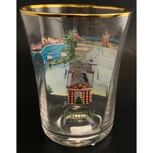 Anthropologie Holiday in the City Philly Juice Glass image 2
