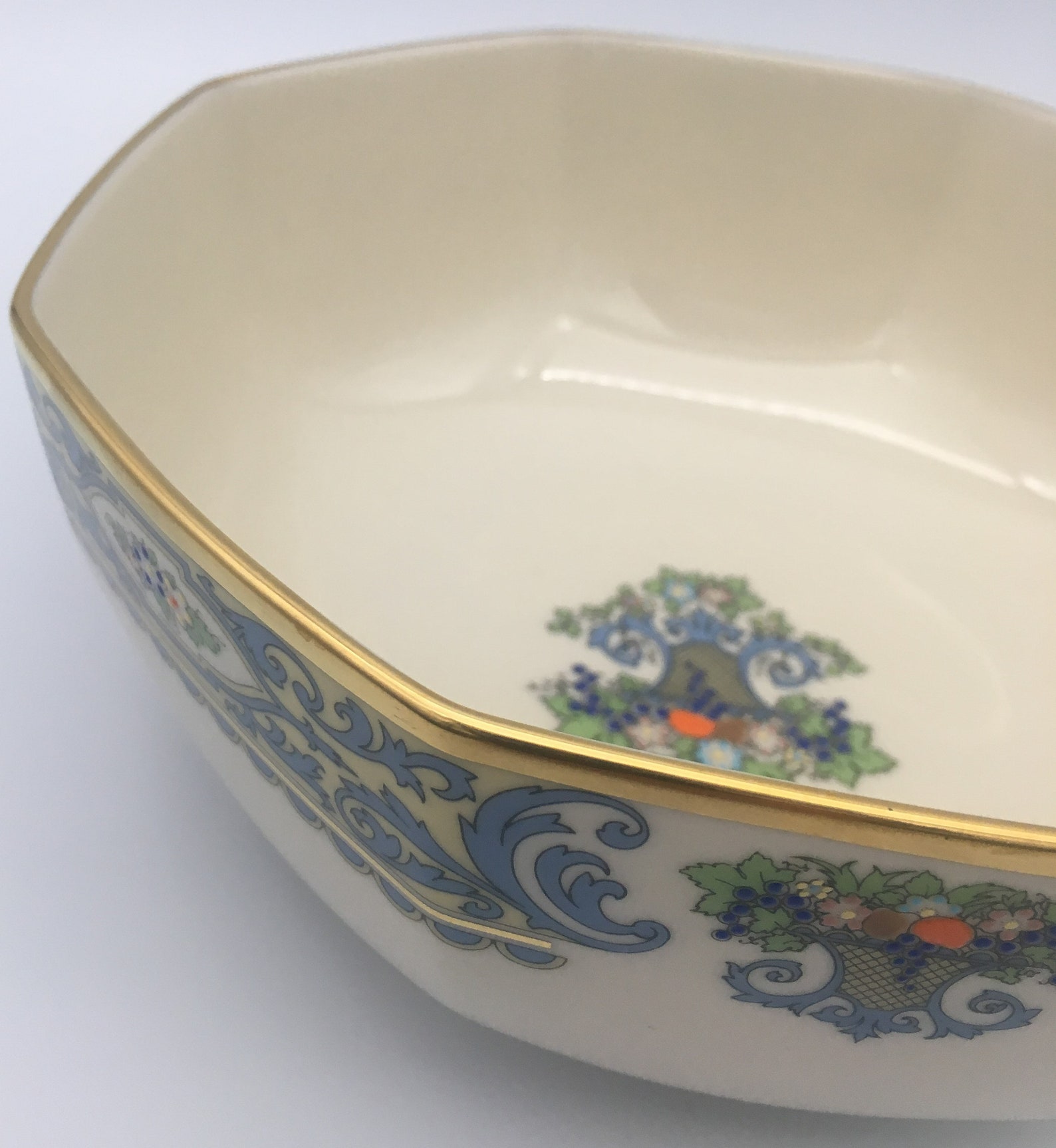 Lenox Autumn Octagonal vegetable bowl 7 7/8 GOLD MARK Etsy