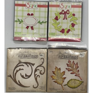 Sizzix Original Die Cut Lot - Etsy