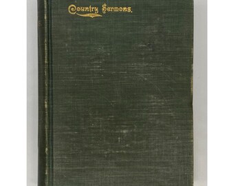 1895 Country Sermons Vol I F Kuegele Lutheran Country Parson First Edition Book
