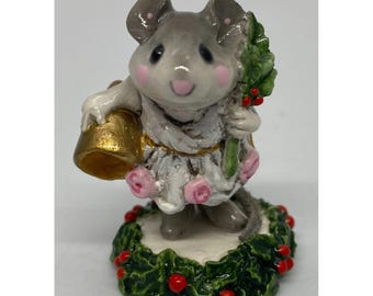Wee Forest Folk CC-4 Ghost of Christmas Past Miniature Figurine Mouse