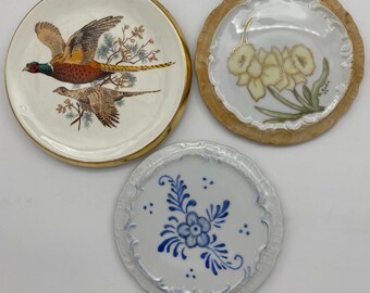 Vintage Decorative Trivets Lot of 3 - Carrigaline, Hand-Painted