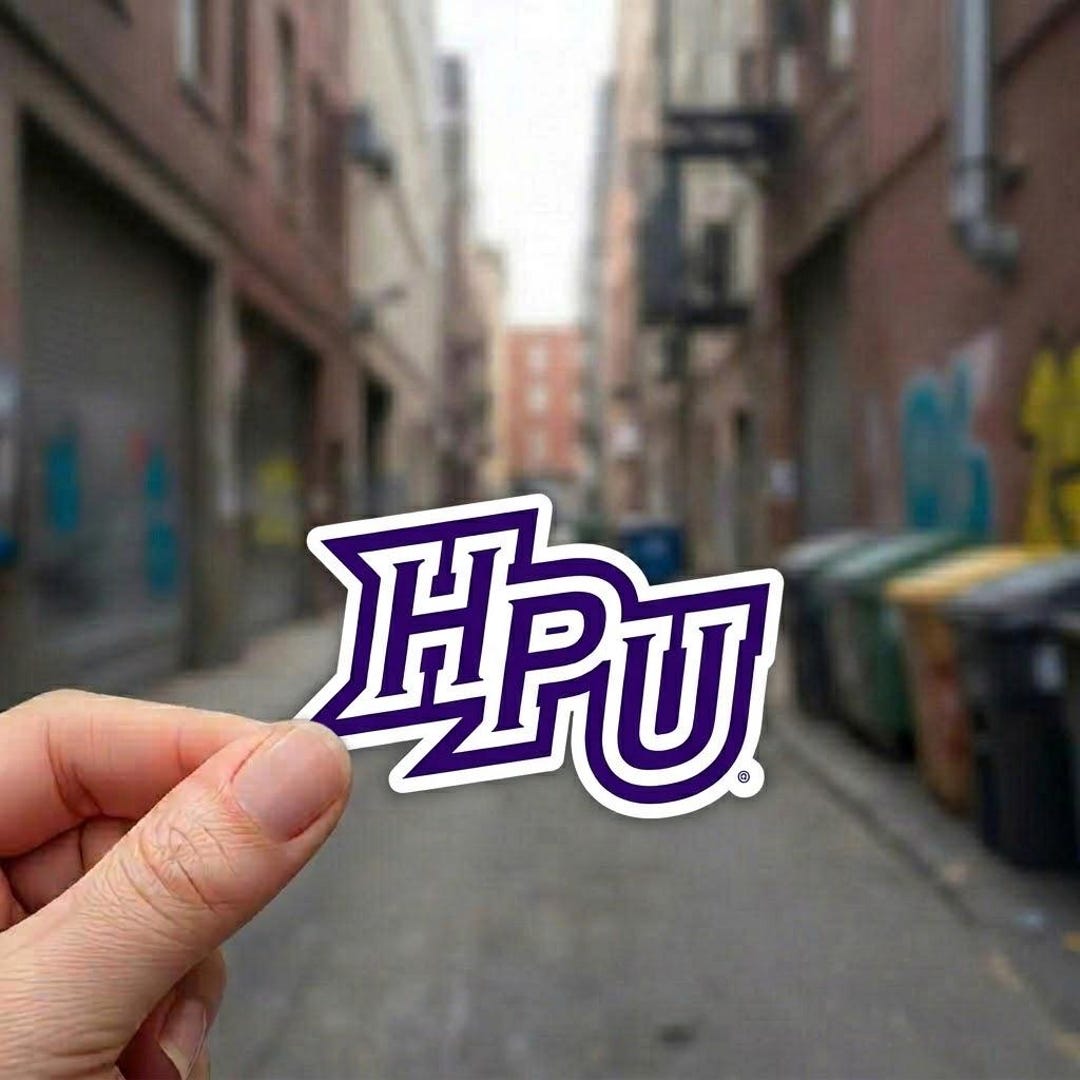 Hi Point Sticker High Point University Vinyl Decal Sticker - 4 Inch Clear Officially ...