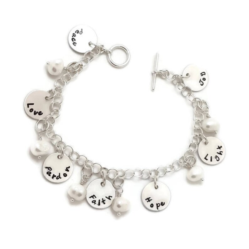Custom Francis of Asissi Charm Bracelet Saint Francis de Asissi inspired bracelet Sterling Silver Charm Bracelet hand stamped St