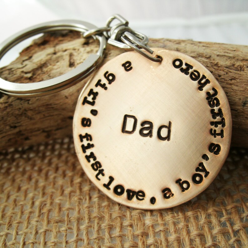 Dad Keychain Dad gift Fathers Day Keychain Personalized Etsy