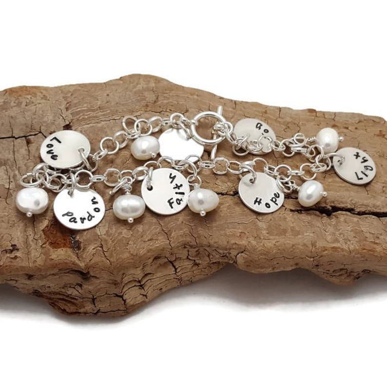 Custom Francis of Asissi Charm Bracelet Saint Francis de Asissi inspired bracelet Sterling Silver Charm Bracelet hand stamped St