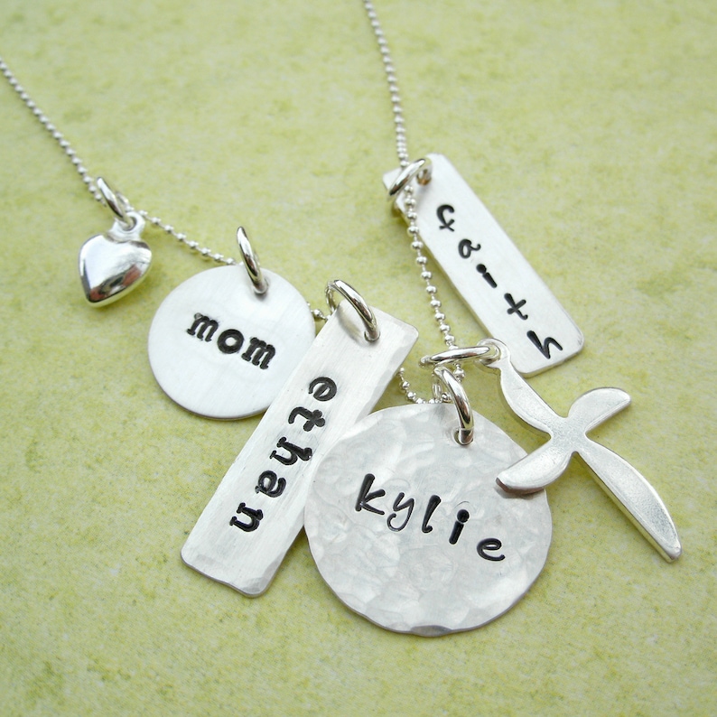 Mommy necklace Personalized necklace Mom Necklace Custom Etsy