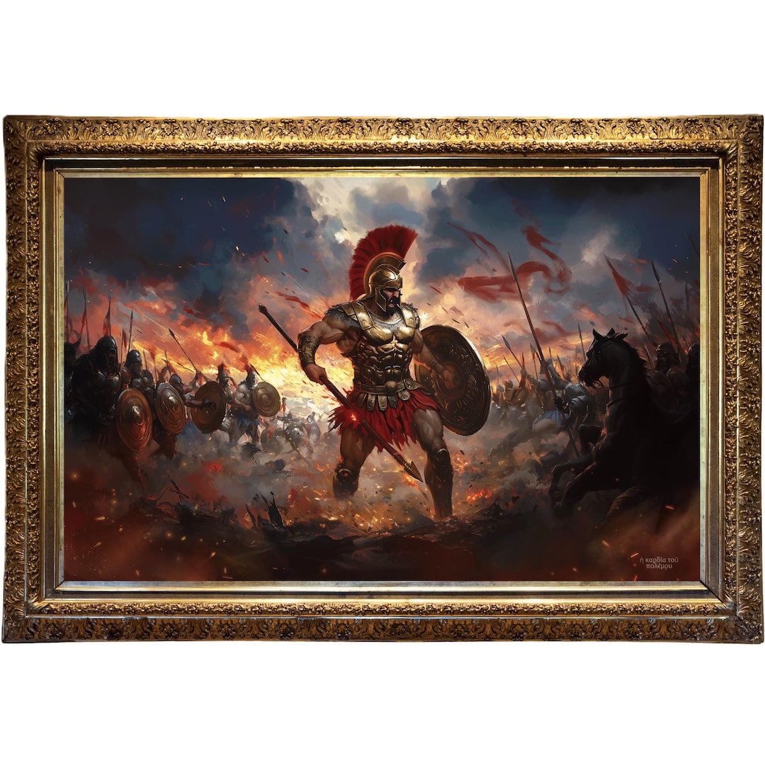 Ares the Heart of War Wall Art | Greek God of War Print | Ancient Greek ...