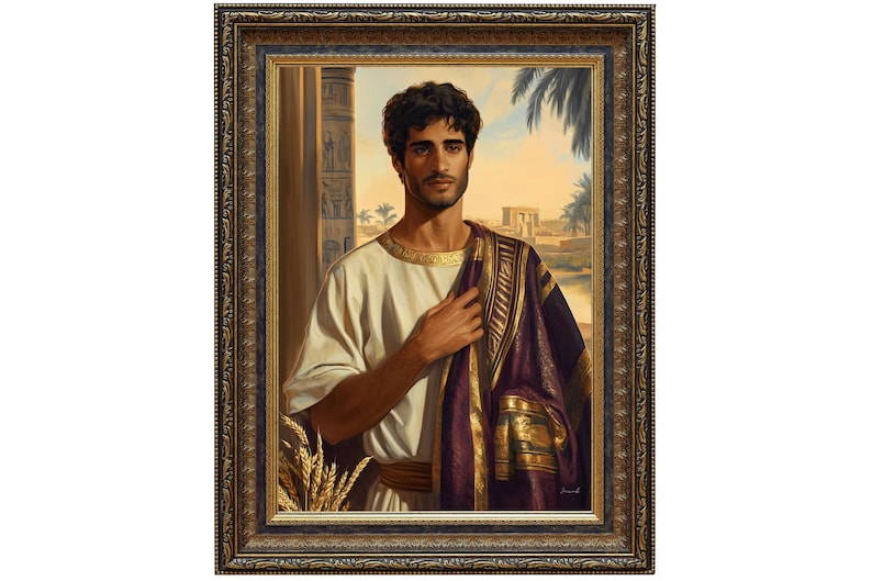 Joseph the Dreamer Portrait | Biblical Wall Art Print | Christian Decor ...