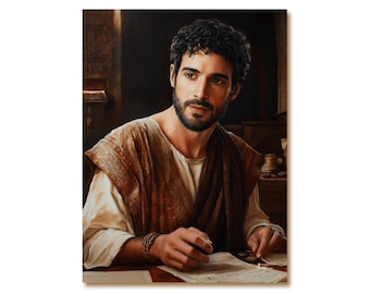 Matthew the Apostle | Biblical Wall Art Print | Christian Decor | Religious Artwork | The Print Saga Matte Poster