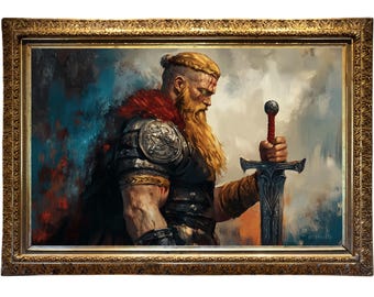 Tyr The Hand of Honor Wall Art | Norse God of War Print | Viking Mythology Poster | Ancient Nordic Decor | The Print Saga