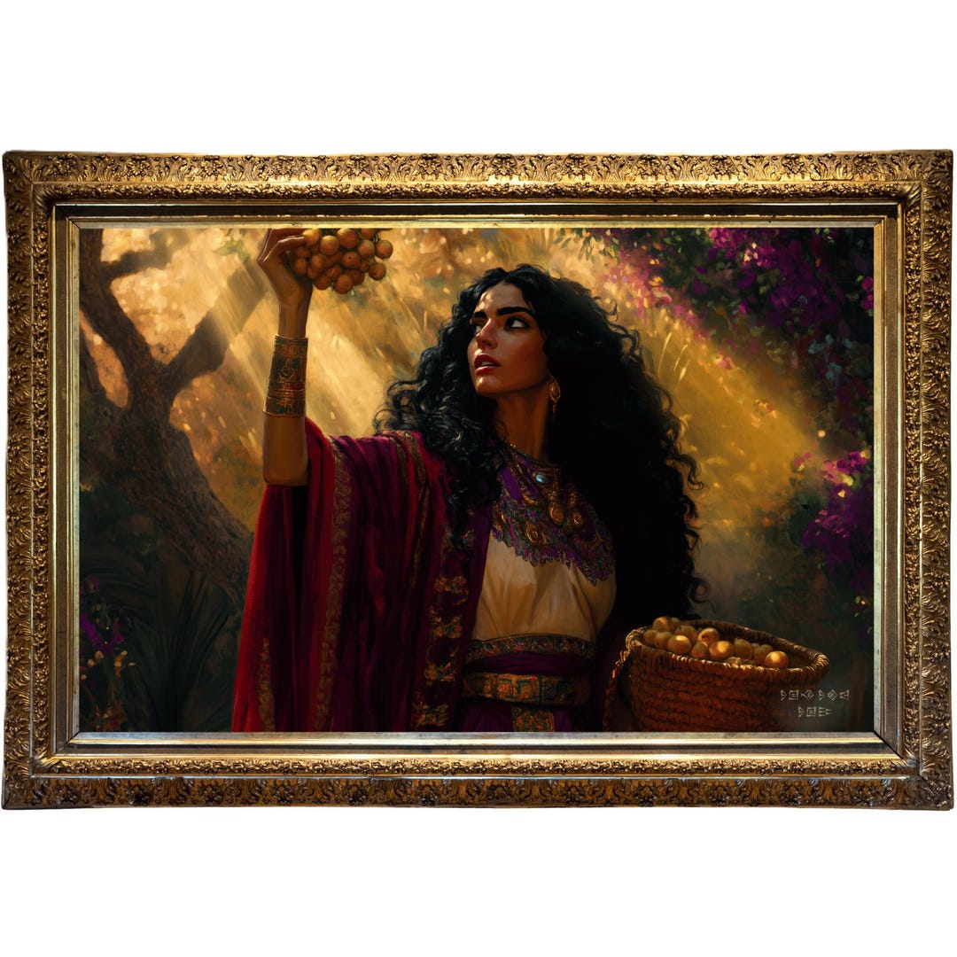 Inanna Sumerian Goddess Wall Art | Ancient Mesopotamian Mythology Print ...