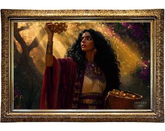 Inanna Sumerian Goddess Wall Art | Ancient Mesopotamian Mythology Print | Goddess of Love and Power | The Print Saga Poster