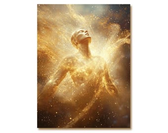 Hawwah Die lebendige biblische Schöpfungskunst | Eve Wandkunst | Genesis Druck | Christliche Dekoration | The Print Saga Poster