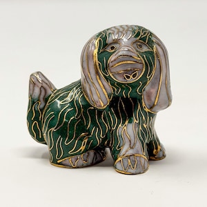 Cloisonne Dog - Etsy